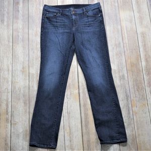 Loft Dark Wash Straight Leg Jeans